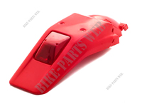 Plastic, rear fender set red Honda XR400R and XR250R starting from 1996